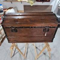 Antico Baule Forziere Bar da arredamento 