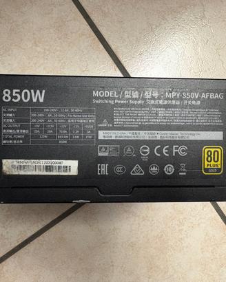 Alimentatore Cooler Master V850 Gold-V2 850W