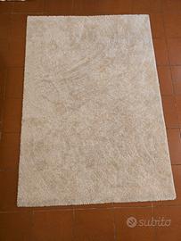 Tappeto Pelo Lungo (Shaggy) Crema - 133x190 cm