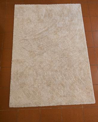 Tappeto Pelo Lungo (Shaggy) Crema - 133x190 cm
