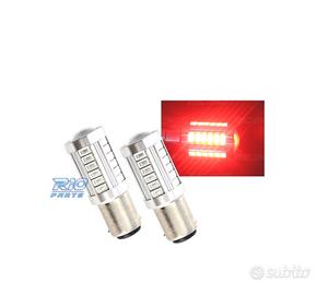 2 LAMPADE LED ROSSO BA15S PER LUCE DI STOP