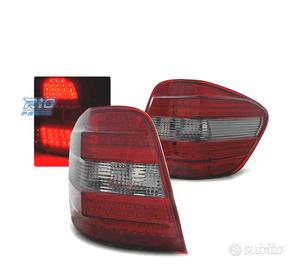 FARI LED PER MERCEDES M-CLASS W164 05-08 ROSSO FUM