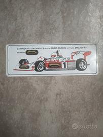 Adesivo stiker FORMULA 3 Emiliani F3 Guido Pardini