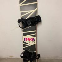 Snowboard dom 154 completo attacchi barton