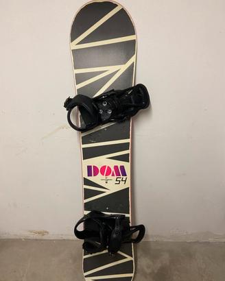 Snowboard dom 154 completo attacchi barton
