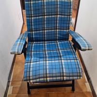 Sedia sdraio pieghevole imbottita