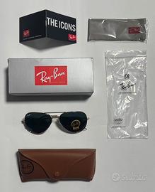Ray-Ban Aviator Classic - Nuovi - Full Set
