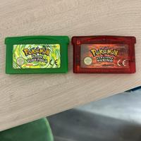 Pokemon verde foglia e rosso rubino gba