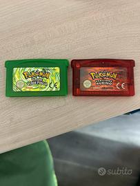 Pokemon verde foglia e rosso rubino gba