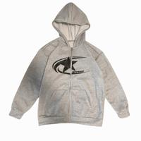 Felpa Grigia con Zip – Streetwear Sportivo, Ottime