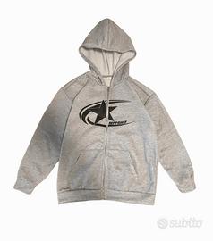 Felpa Grigia con Zip – Streetwear Sportivo, Ottime