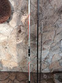 canna da pesca surfcasting con mulinello 