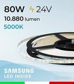 Strip LED THIN - 5mm x 5mt - 80W - 5000k - Samsung