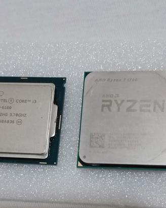 processore Ryzen 7 1700 + Intel Core i3