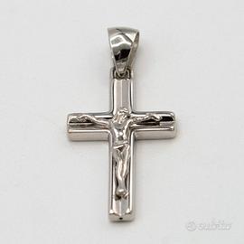 Ciondolo in oro bianco 18kt Croce E.2470