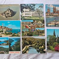 24 CARTOLINE ESTERO VINTAGE NON VIAGGIATE