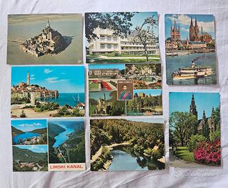 24 CARTOLINE ESTERO VINTAGE NON VIAGGIATE