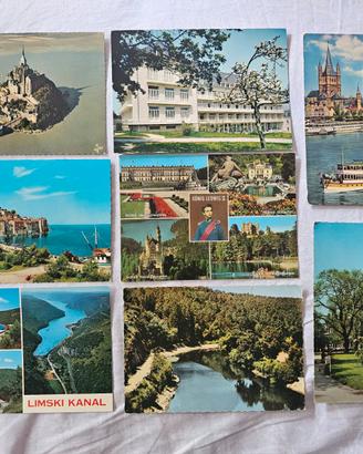 24 CARTOLINE ESTERO VINTAGE NON VIAGGIATE