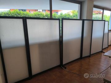 6 Pannelli Divisori Separè Ufficio 5,30 metri