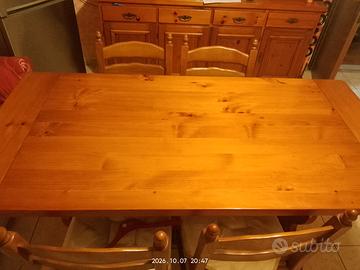 tavola in legno deltongo