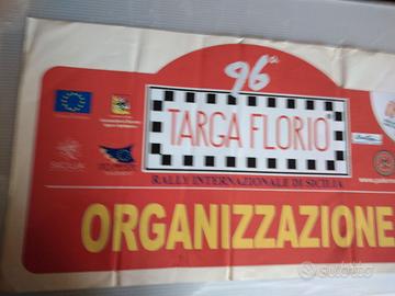 placca rally adesiva cm. 21x42 96 targa florio
