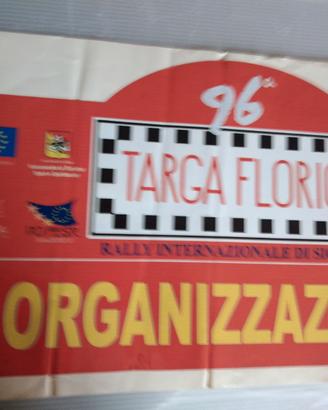 placca rally adesiva cm. 21x42 96 targa florio