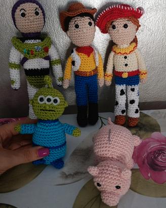 set personaggi Toy Story fatto a mano 