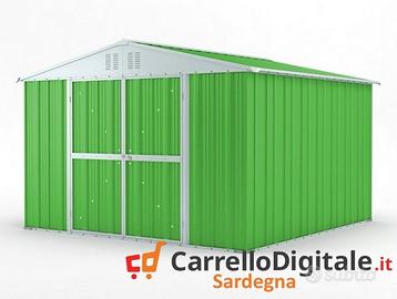 Box struttura lamiera Acciaio 327x307 verde chiaro
