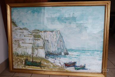 Quadro di paesaggio sul mare