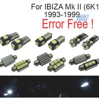 KIT 9 LAMPADE LED INTERNE PER SEAT IBIZA II 6K1 93
