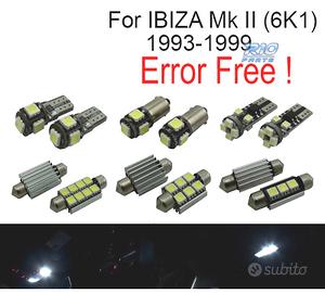 KIT 9 LAMPADE LED INTERNE PER SEAT IBIZA II 6K1 93