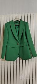 Blazer donna, verde, monopetto, tg XS