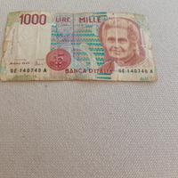 Banconota 1000 Lire Montessori 