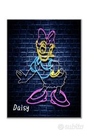 Quadro Stampa su Tela Daisy Neon – Design Moderno