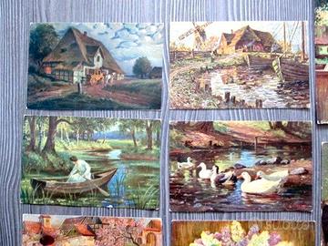 Lotto di 20 Cartoline Artistiche "IMITA" Oleografi