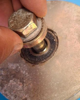 Coppia di ruote in ferro per cancello scorrevole