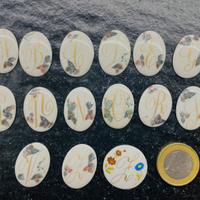 Lotto 14 cabochon in ceramica