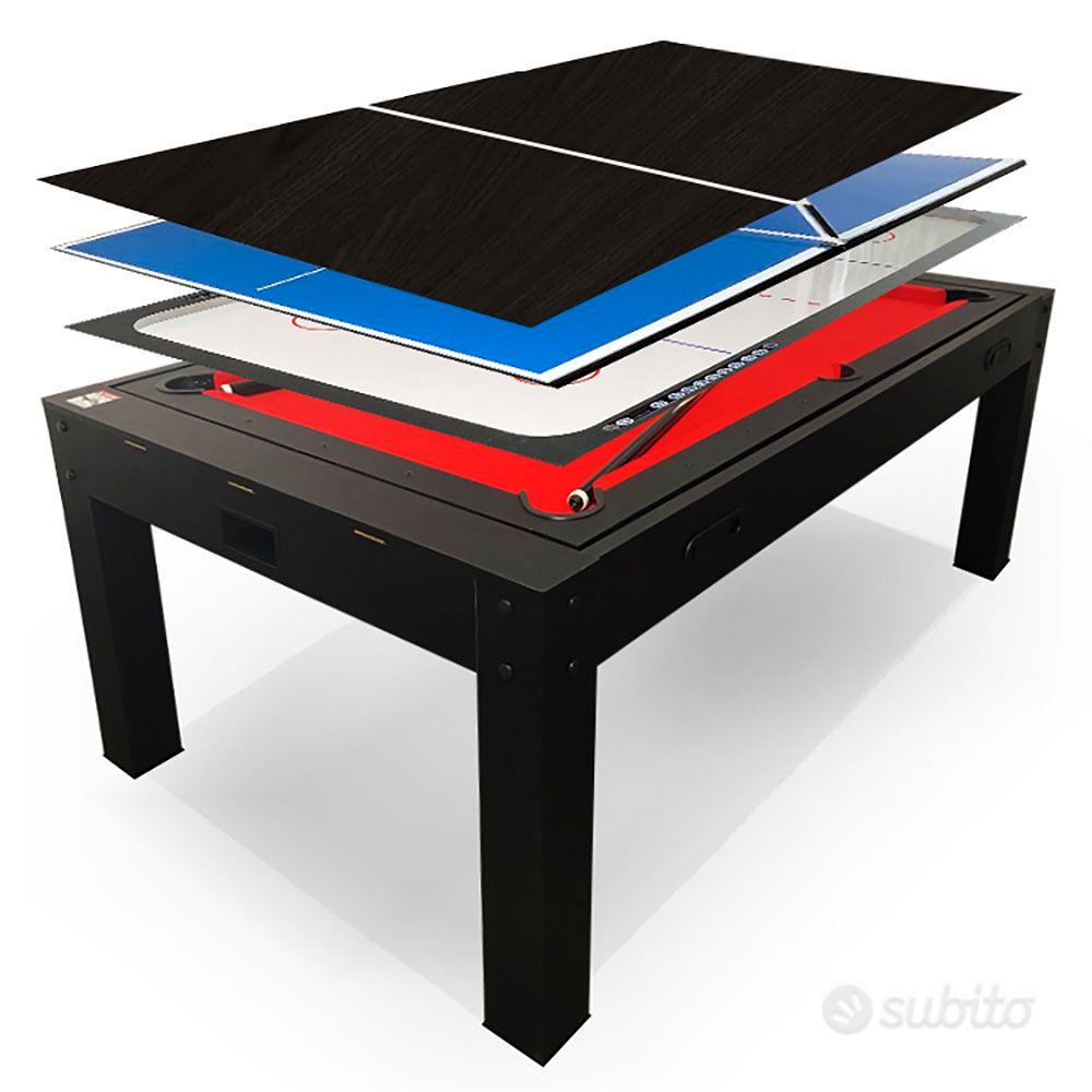 Tavolo Multigioco 7FT Strike - Biliardo, Air Hockey, Ping Pong, Tavolo Da Pranzo