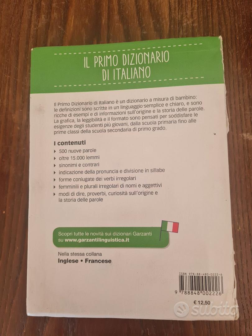 Il Primo Dizionario Di Italiano -  Libro Garzanti Linguistica 09