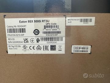 UPS Nuovo Eaton 9SX5KIRT 4500W Professional 1 pz