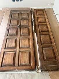 Portone di ingresso in legno massello