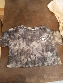 Maglietta cropped tie dye Blukids 11/12 anni