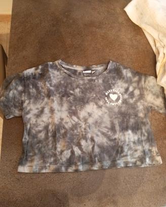 Maglietta cropped tie dye Blukids 11/12 anni