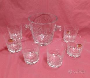 Servizio da bibita o acqua in cristallo al 24% di