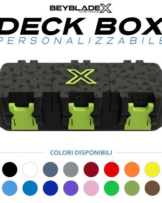 Deck Box Torneo Beyblade X Personalizzabile