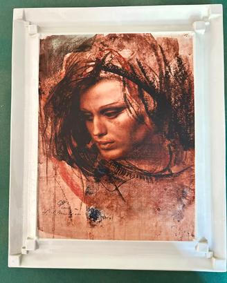 Pietro Annigoni: Eva Madre; serigrafia su ceramica