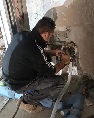 idraulico da cantiere.