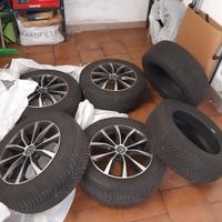4 ruote complete cerchio honda originale+2 gomme M