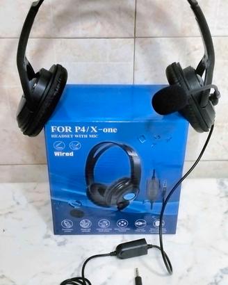 Cuffia compatibile x consolle Ps4 con Microfono
