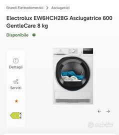 Asciugatrice eletrolux 600 
